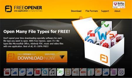 free opener, programma che apre più di 70 formati file diversi