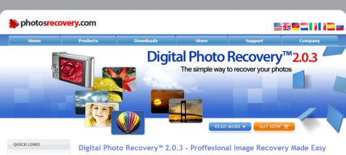 digital photo recovery, programma per recuperare foto cancellate per errore, programma per recuperare file dati cancellati per errori